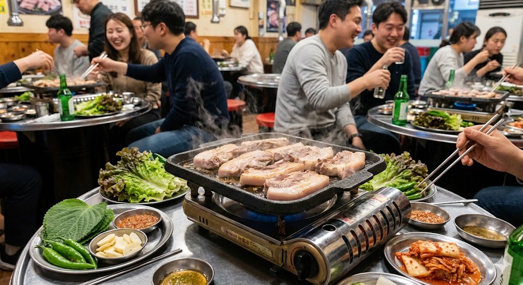 완성된 봄 깍두기 김치 사진 감성 라이프 이미지