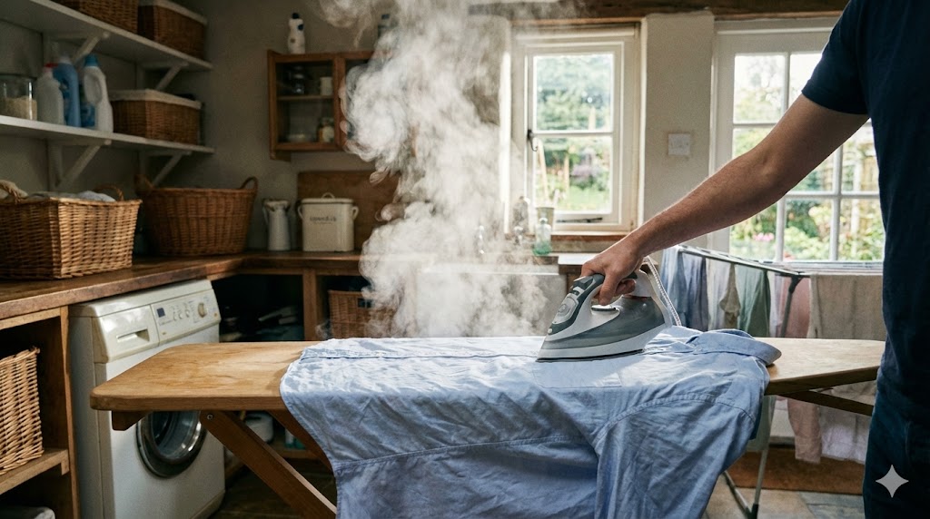 세탁기와 건조기 일체형 제품 사용 이미지 편안한 분위기 이미지